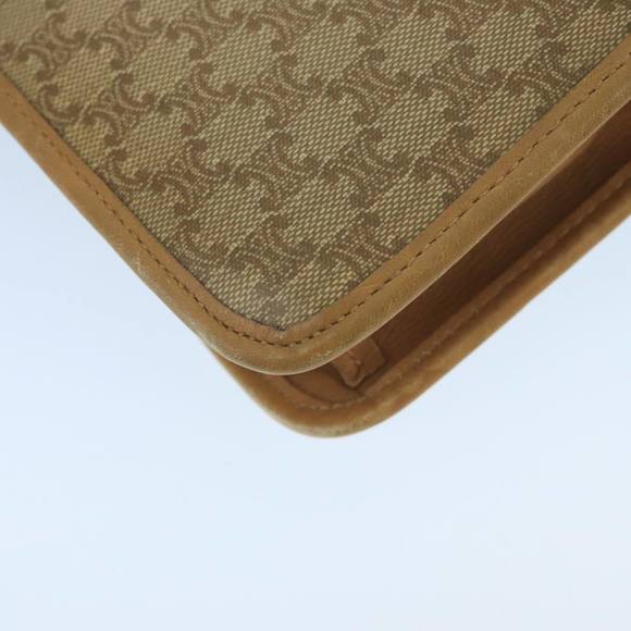 CELINE Macadam Canvas Clutch Bag Beige Gold Auth bs19498 - Picture 16 of 16